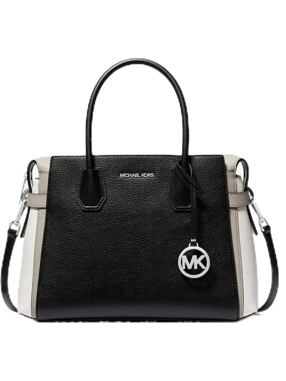 Michael Kors Mercer Medium Color-Block Belted Satchel
